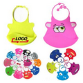 100% Food Grade Silicone Baby Bib w/ Hook Strap